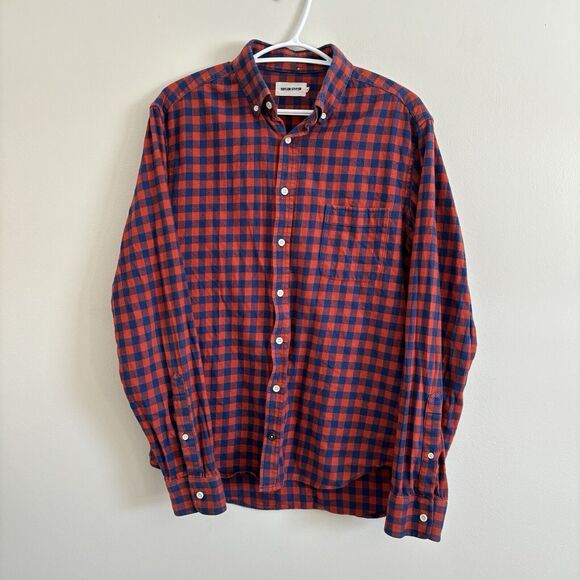 Taylor Stitch Men's 40 Red/Blue Flannel Button Down Long Sleeve Collared - Picture 1 of 9